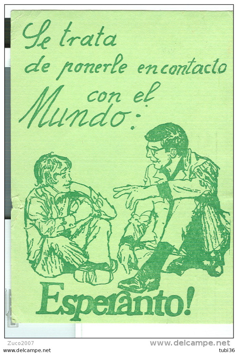 ESPERANTO, CARTOLINA CASA DE SEGURA , ALICANTE, X MASSA ITALIA, 1977, - Esperanto