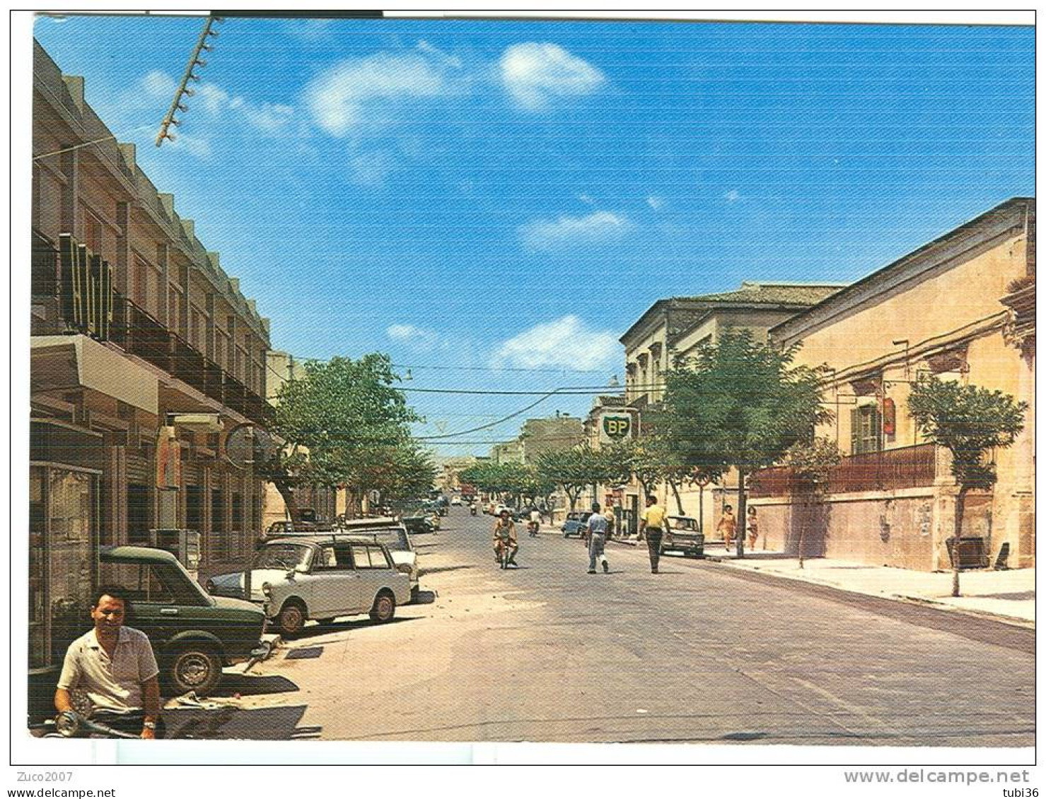 ISPICA, CORSO DUCA DEGLI ABRUZZI,  COLORI VIAGGIATA  1983,TIMBRO POSTE ISPICA,PER RAVENNA,  ANIMATA , - Ragusa