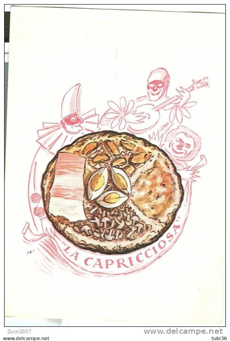 LA CAPRICCIOSA, ROMA, TRATTORIA  PIZZERIA,  COLORI  N/V, - Cafes, Hotels & Restaurants