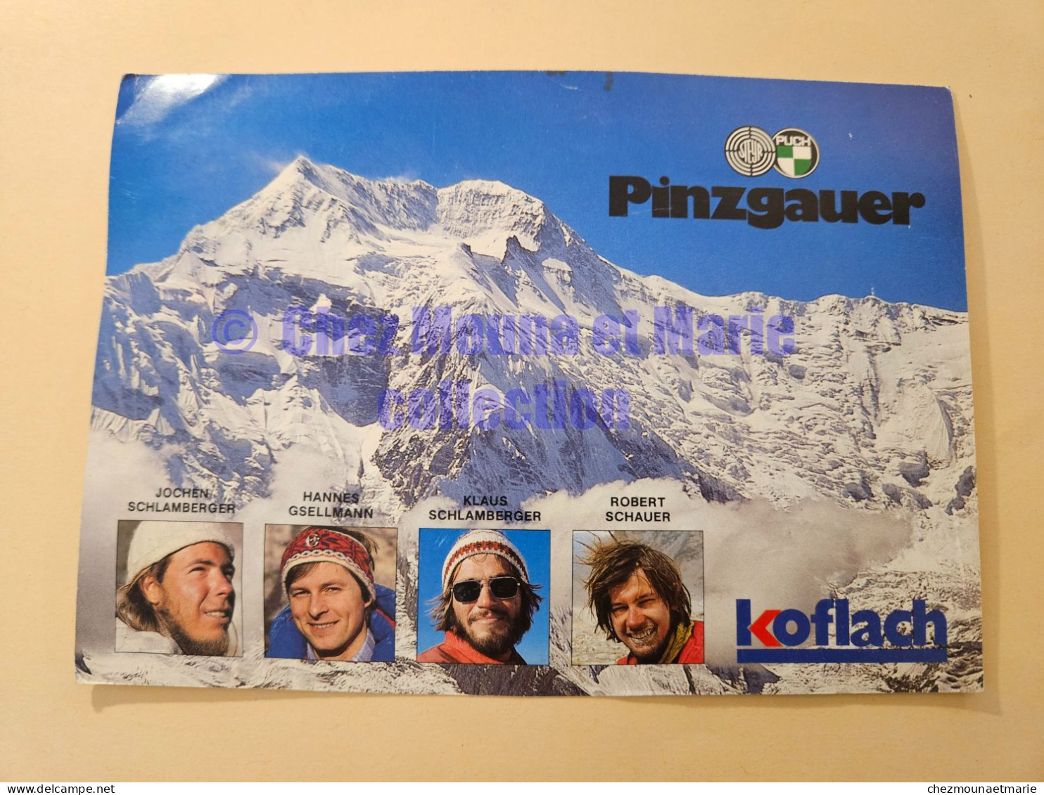 AUTOGRAPHES HIMALAYA 1983 ANNAPURNA NEPAL EXPEDITION SCHLAMBERGER GSELLMANN SCHAUER - Sportlich