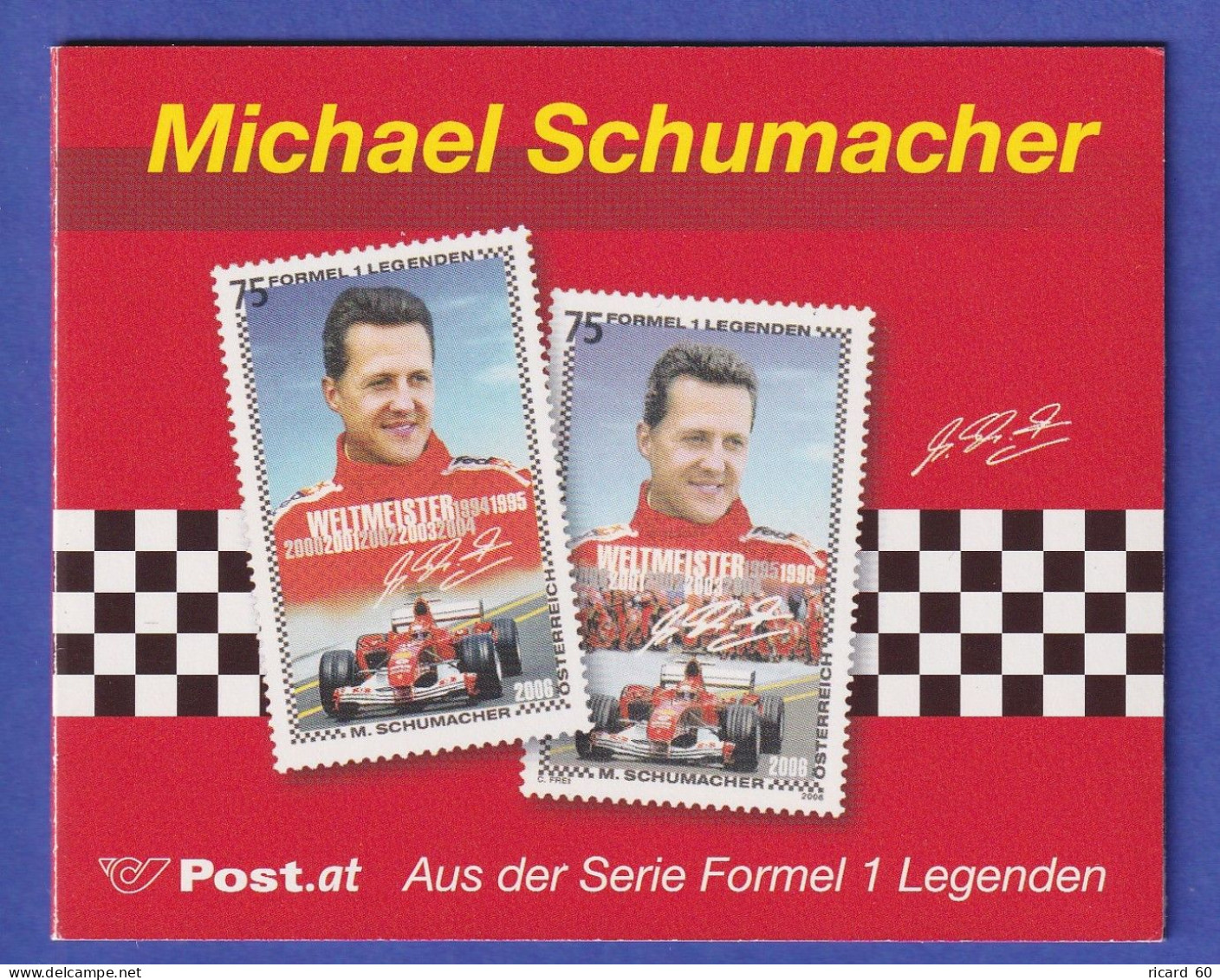 Autriche 2006, Carnet, Sport Automobile, Mickael Schumacher - Sonstige & Ohne Zuordnung