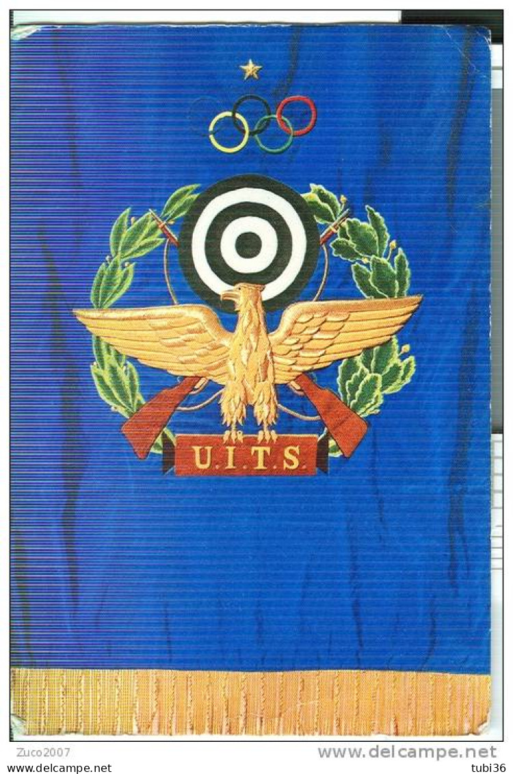 UNIONE ITALIAN TIRO A SEGNO - CARTOLINA  COLORI CON DISTINTIVO DELL'UNIONE, - Shooting (Weapons)