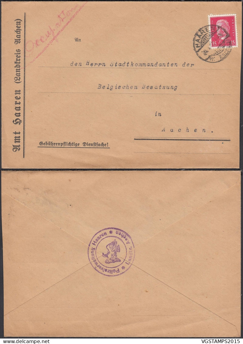 Belgique 1929 - Lettre De Belgique De L'occupation Belge En Allemagne . Pas Commun....... (EB) DC-12163 - 1929-1941 Grand Montenez