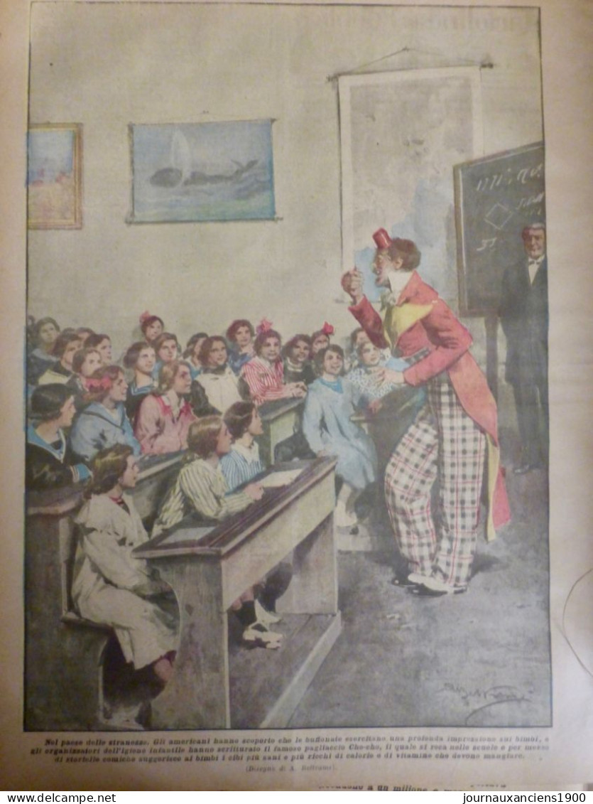 1923 ENSEIGNEMENT ECOLE ENFANT CLOWN CHOCHO RIRE  1 JOURNAL ANCIEN - Sin Clasificación