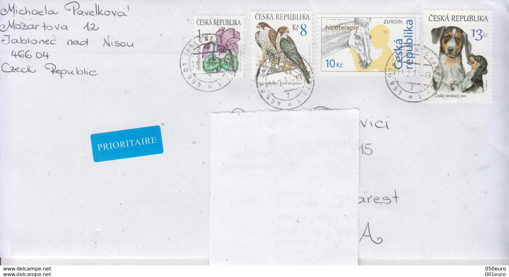 CZECH REPUBLIC : Cover Circulated In ROMANIA #433009394 - Registered Shipping! - Covers & Documents