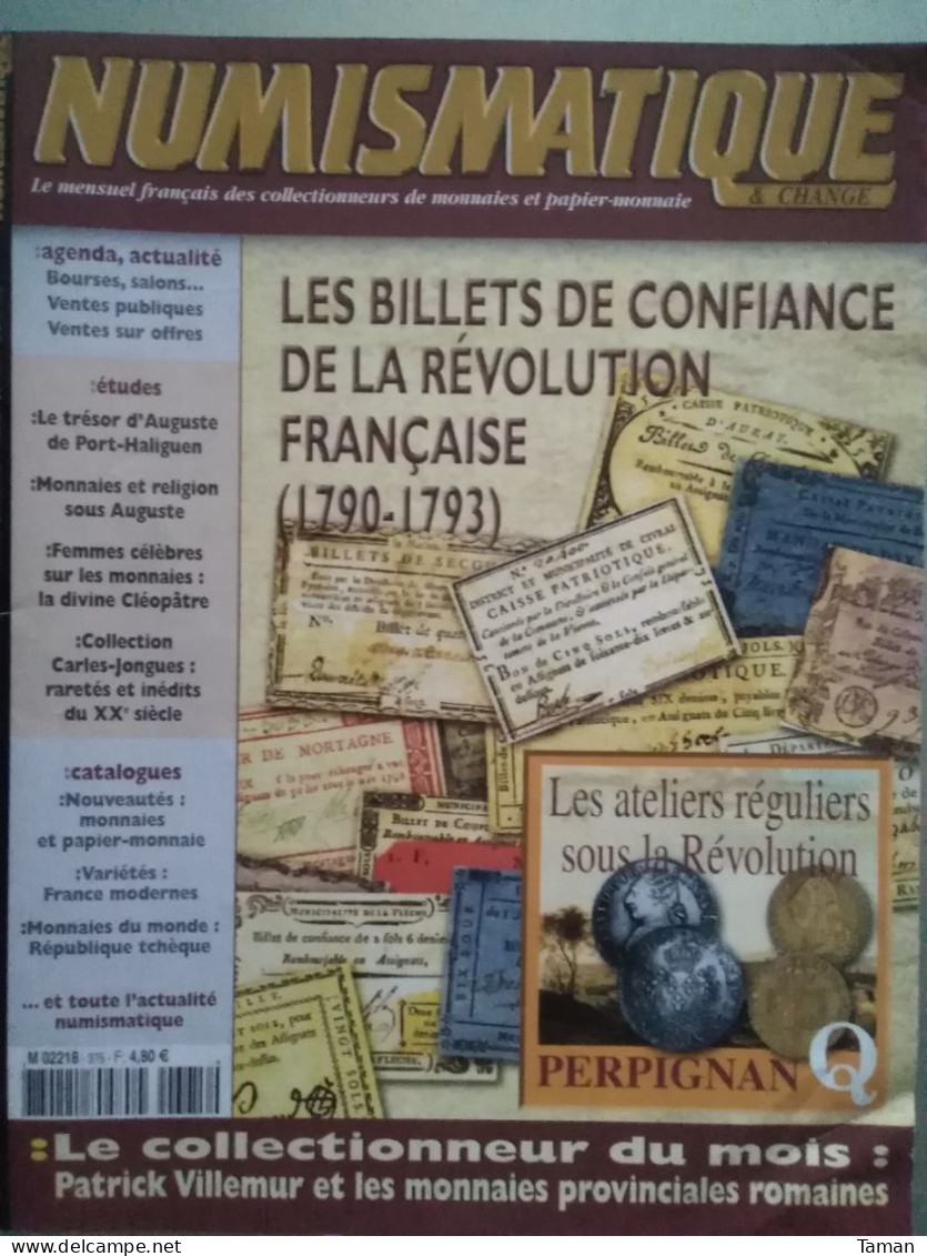 Numismatique & Change - Rome Auguste - Perpignan Atelier Q - Franc CFA - Les Billets De Confiance - Francés