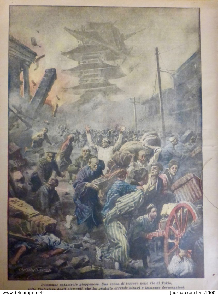 1923 JAPON TOKIO CATASTROPHE TREMBLEMENT TERRE SEISME 1 JOURNAL ANCIEN - Non Classés