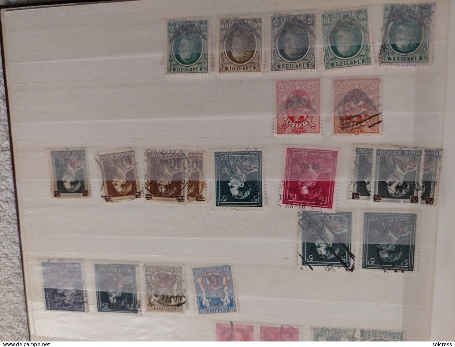 album +/- 400 timbres taxe ,journeaux ,préobl , colis etc BELGIQUE
