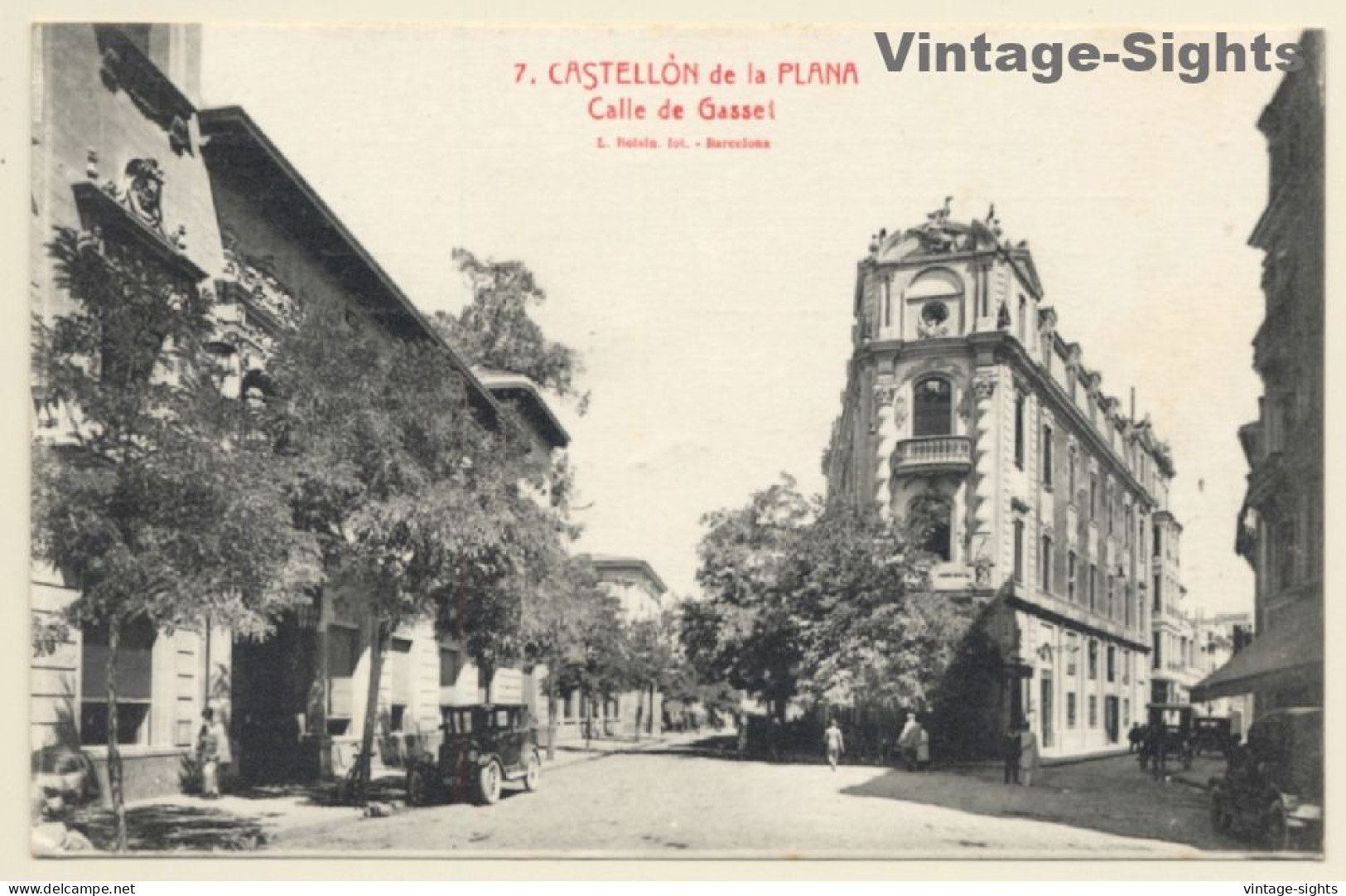 Castellón De La Plana / Spain: Calle De Gasset (Vintage PC 1932) - Castellón