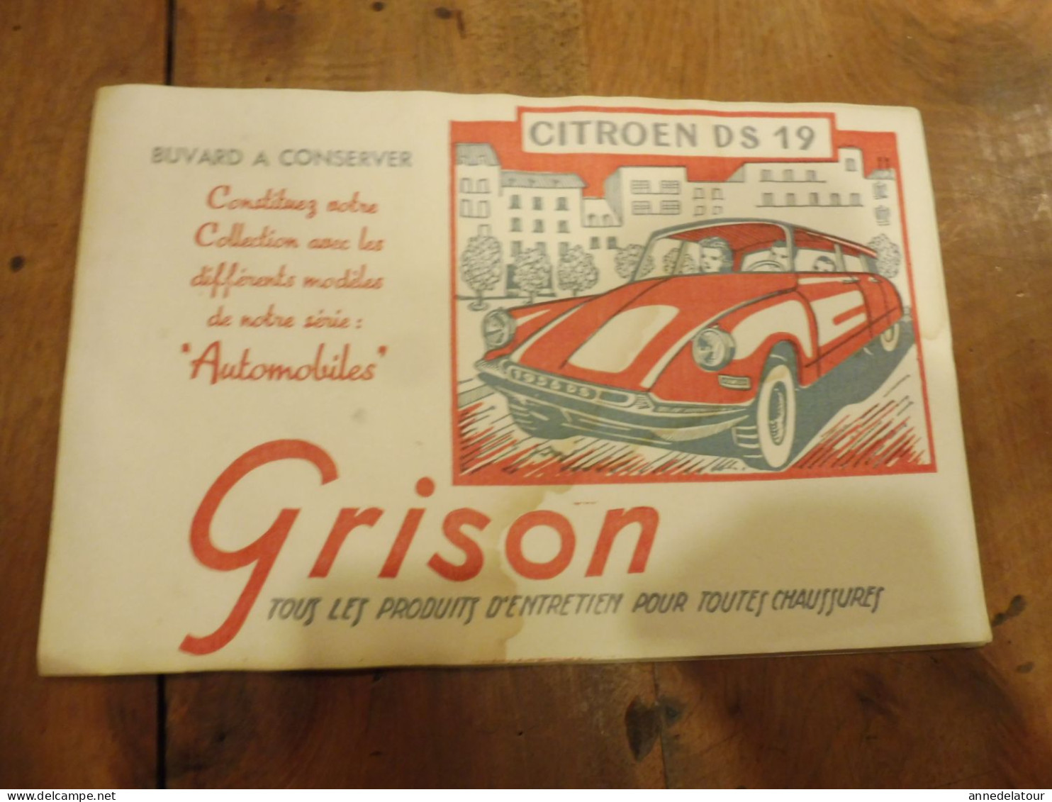 3 Buvards Anciens ( Dont  Automobile  CITROËN DS 19  ,  Etc ) - Automóviles