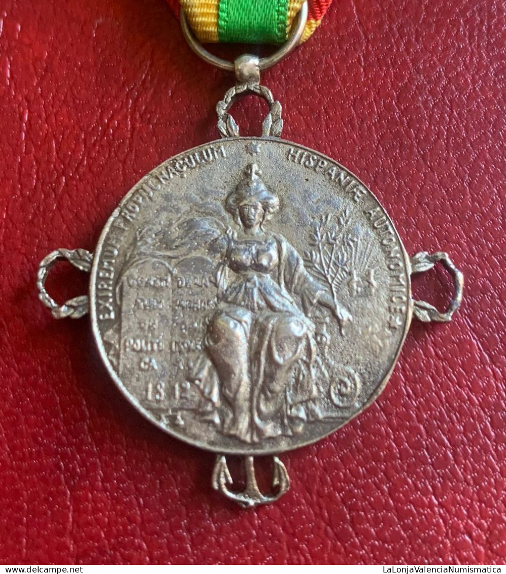 España Medalla Alfonso XIII Centenario Constitución 1812 Cádiz PG 793 - Andere & Zonder Classificatie