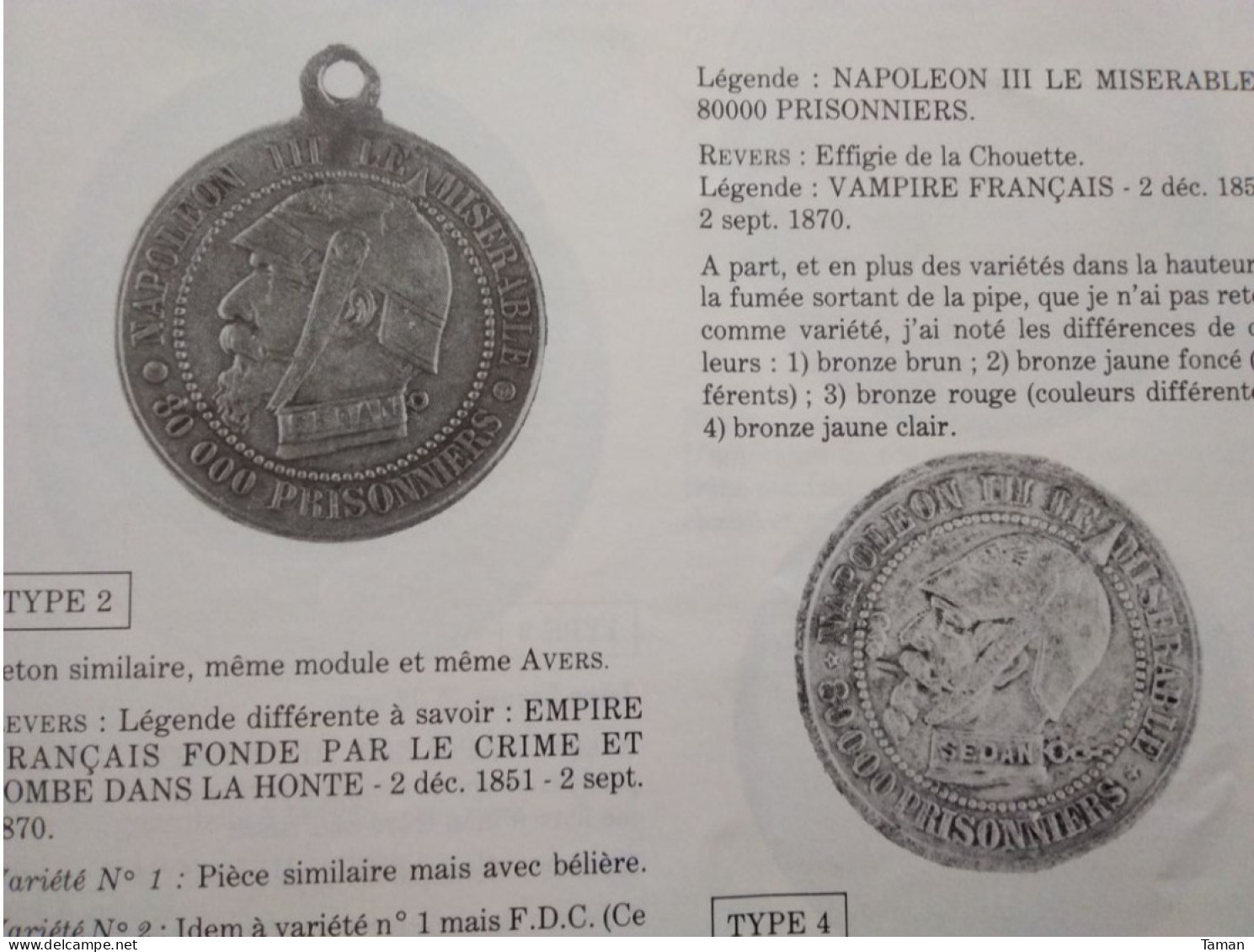 Numismatique & Change - Napoléon III Monnaies Satiriques - 2 Sous - 10 Centimes Lindauer - Francés