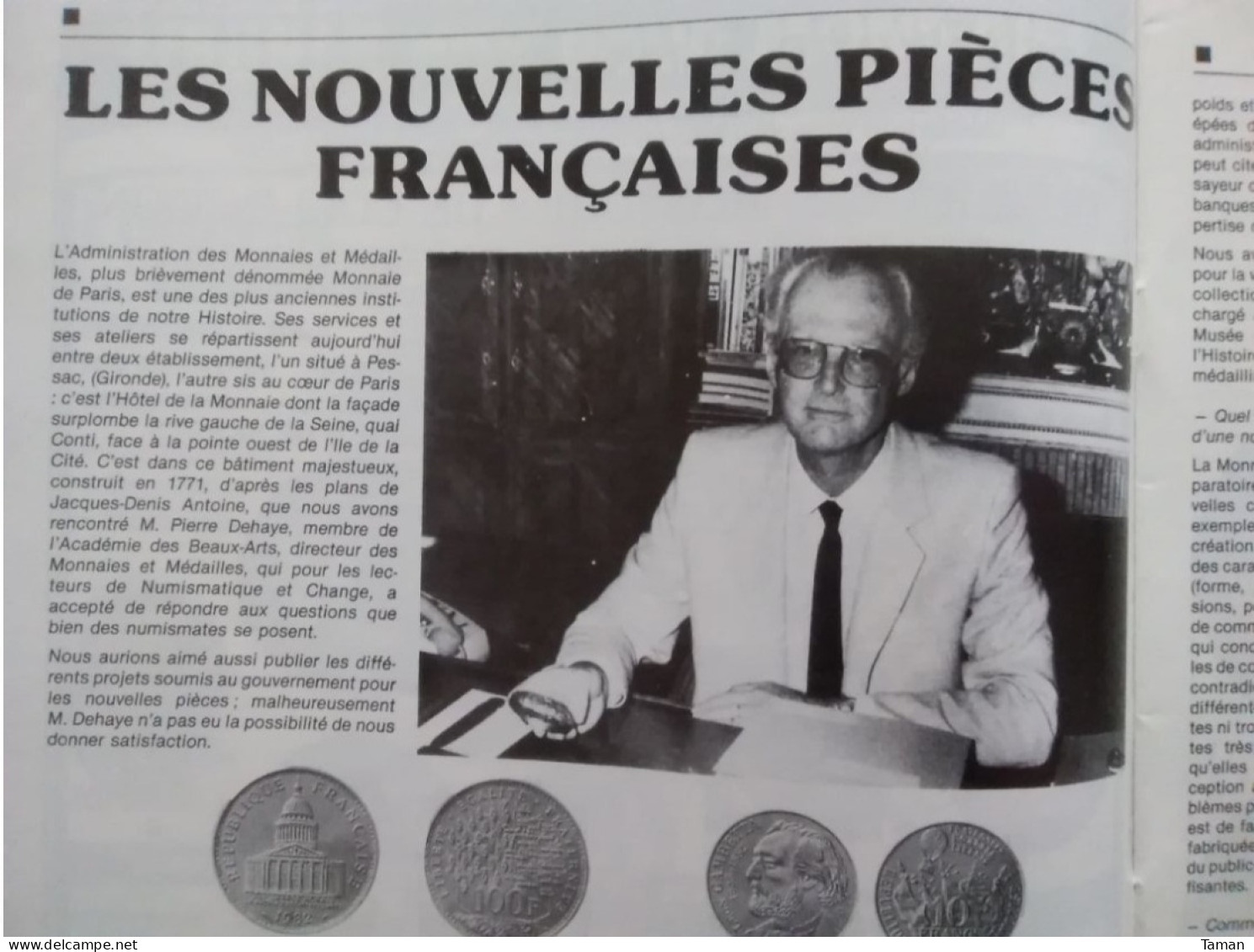 Numismatique & Change - Pologne - 10 Et 100 F 1982 - Les Tailles Des Boulangers - Henri III - Francese