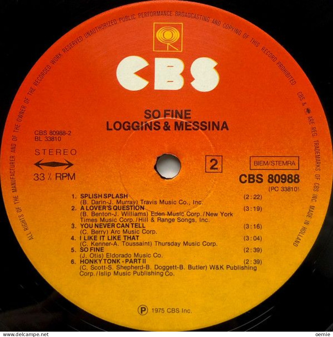 LOGGINS  &  MESSINA  °  SO FINE - Other - English Music