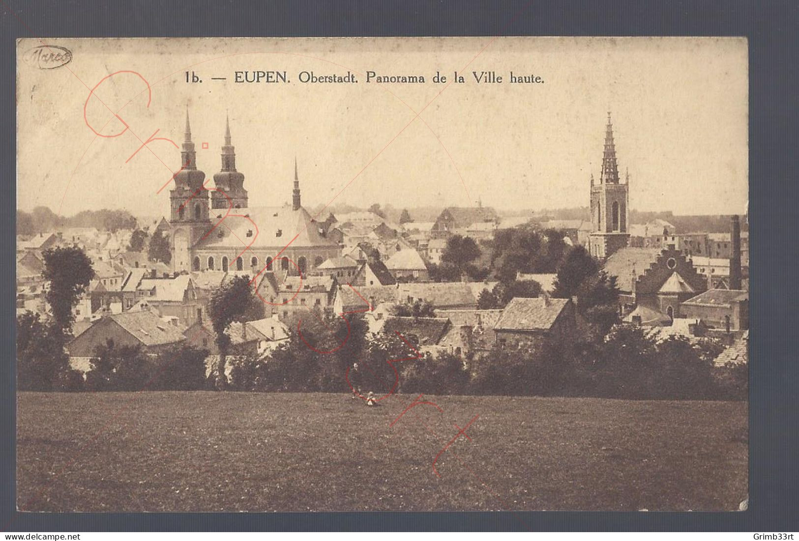 Eupen - Oberstadt - Panorama De La Ville Haute - Postkaart - Eupen