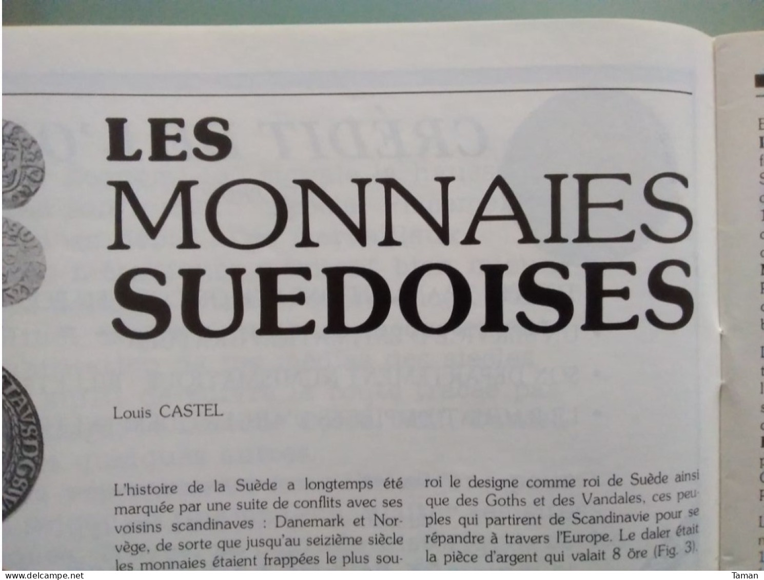 Numismatique & Change - Suède - Les Césars - Francese