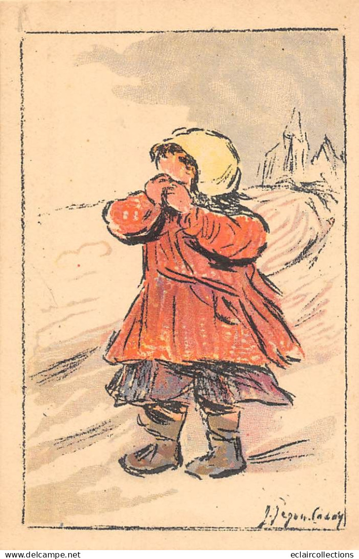 Illustrateur      Orphelinat Des Armées   Enfant En Pleurs  .         (voir Scan) - Sonstige & Ohne Zuordnung