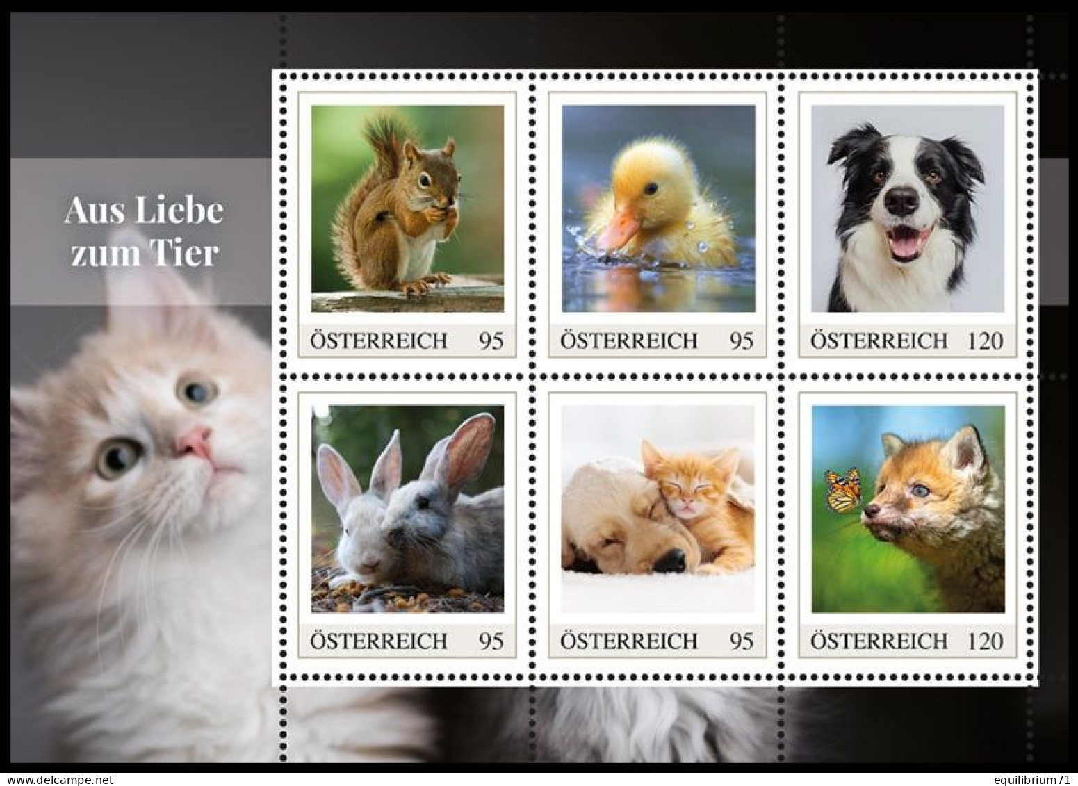 Autriche** - Carnet/Boekje + 10 CP/PK - Pour L'amour Des Animaux / Uit Liefde Voor Dieren / Aus Liebe Zum Tier - Konijnen