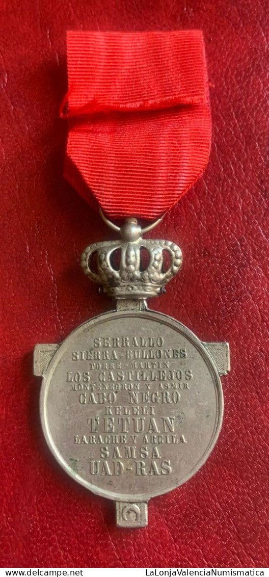 España Medalla Isabel II Campaña De África 1860 PG 725 - Andere & Zonder Classificatie