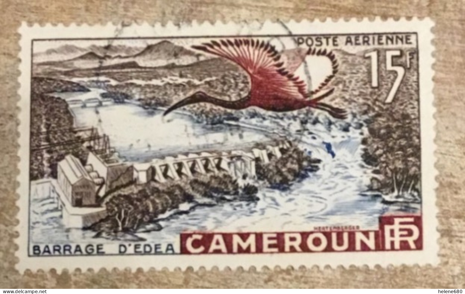 CAMEROUN. Barrage D’Edea  N° PA 43 - Airmail