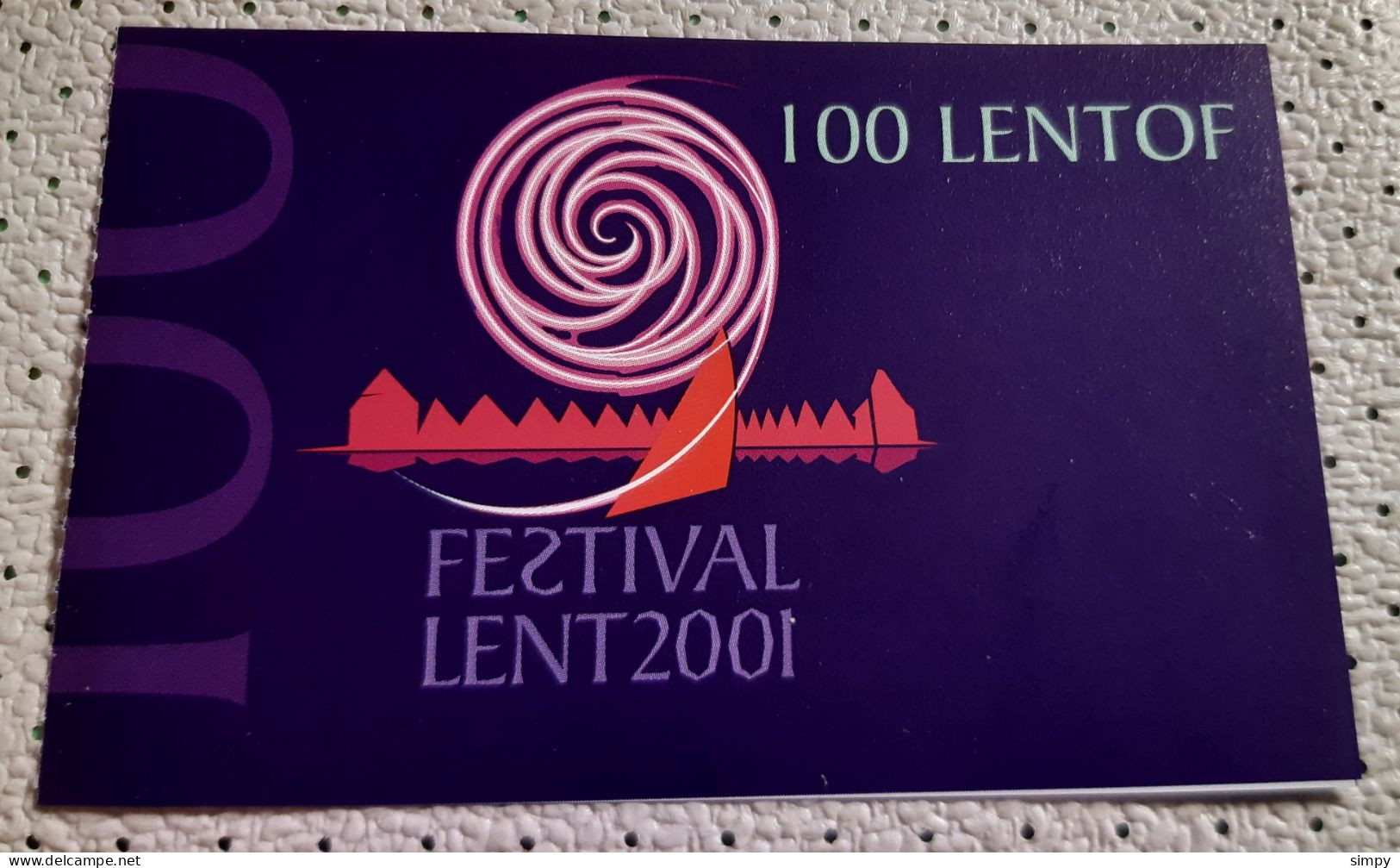 SLOVENIA 100 Lentof 2001 LENT Festival Maribor Coupon Bon Voucher UNC - Eslovenia
