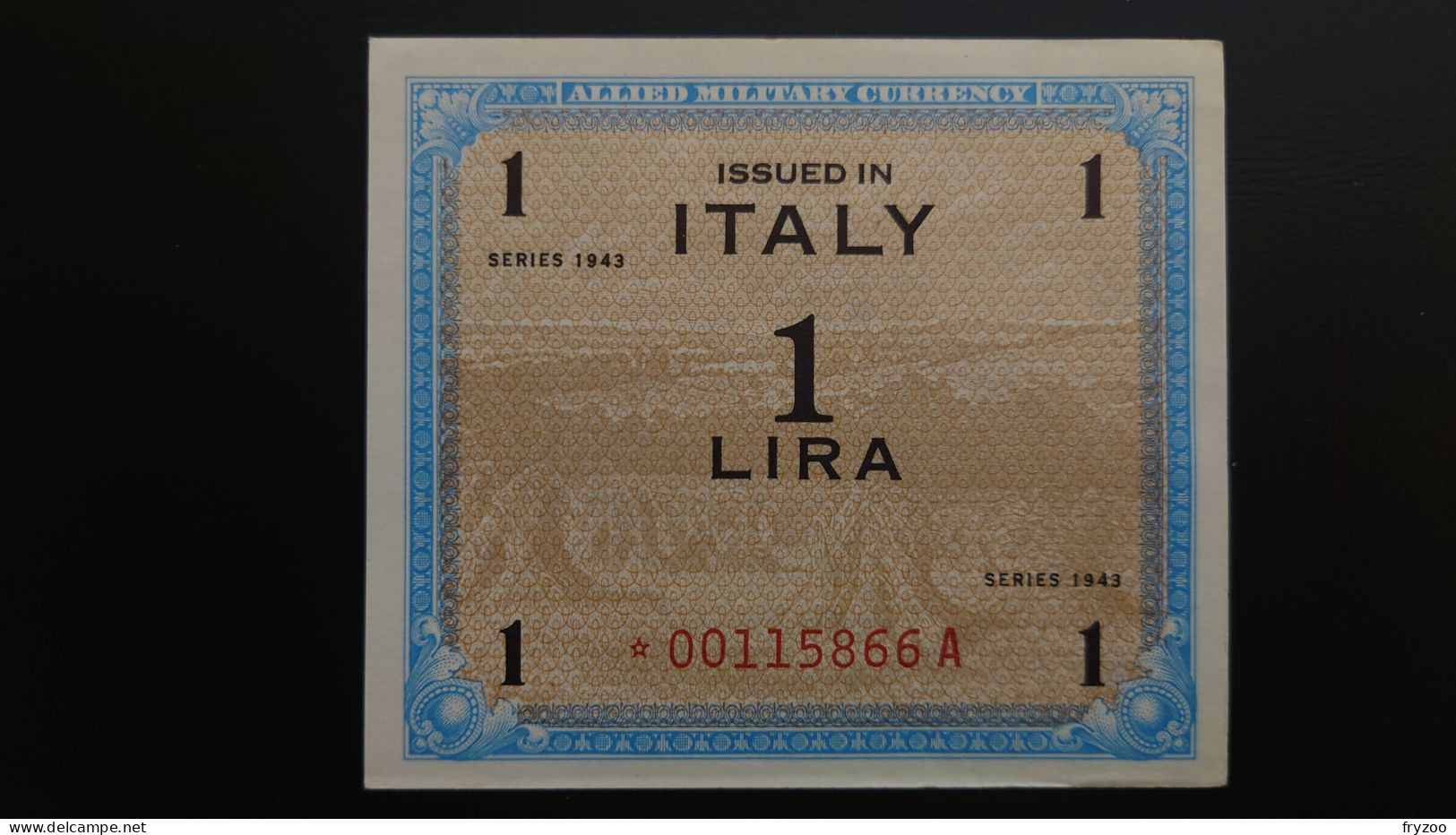 AM LIRE 1 Lira Monolingua Sostitutiva, Quantità N.2 Sequenziali - Allied Occupation WWII