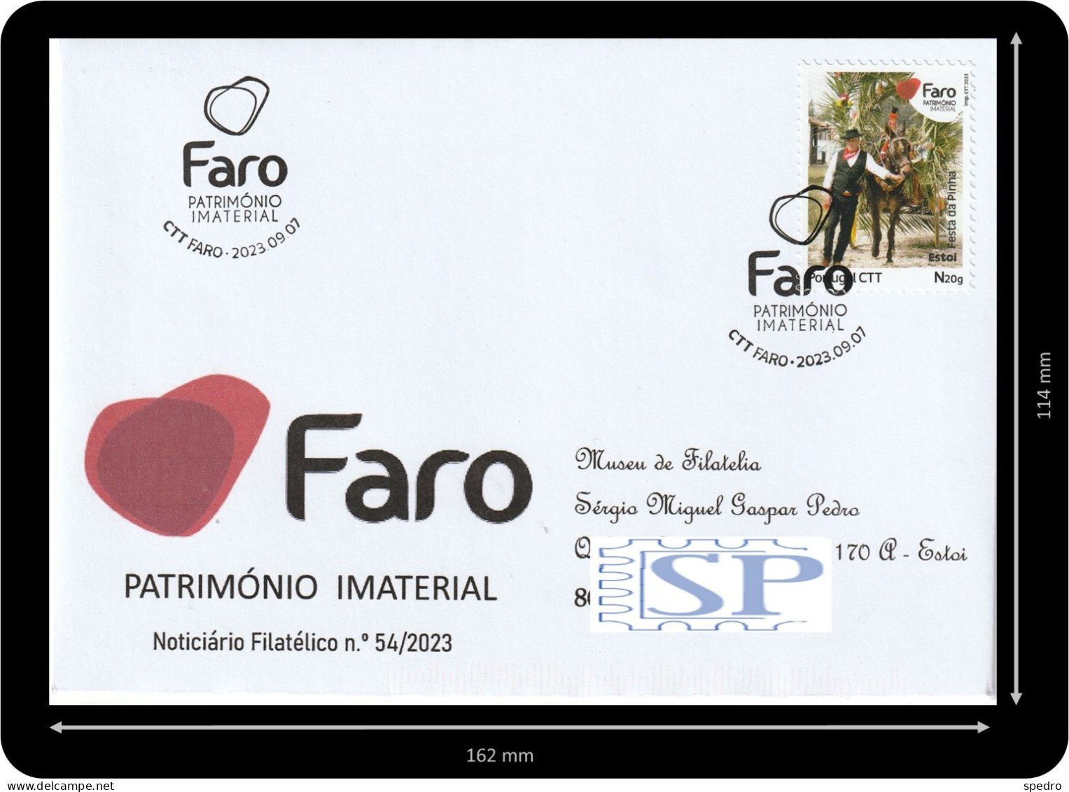 Portugal 2023 Faro Património Imaterial Festas Do Concelho De Faro Festa Da Pinha Algarve - Postmark Collection
