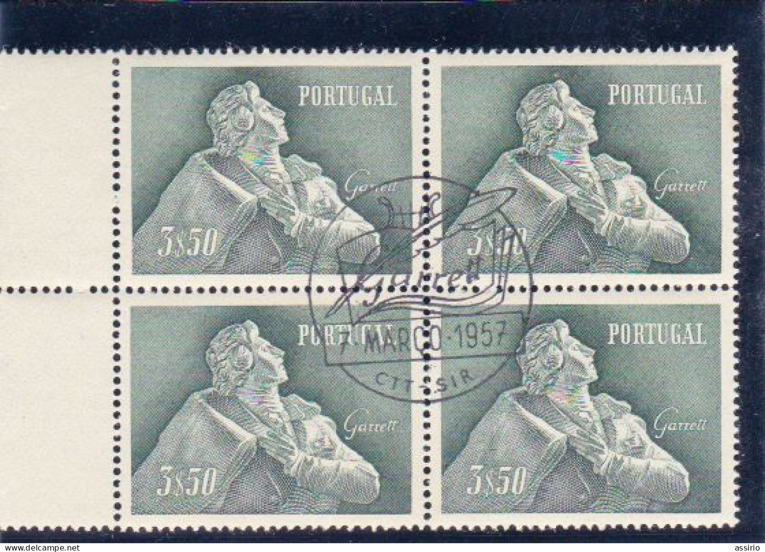 Portugal -4  Quadras  1957  Almeida Garrett - Marcophilie