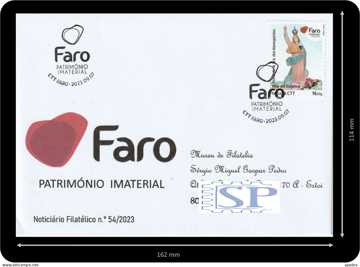 Portugal 2023 Faro Património Imaterial Festas Do Concelho De Faro Festa Nossa Senhora Dos Navegantes Culatra Algarve - Postmark Collection