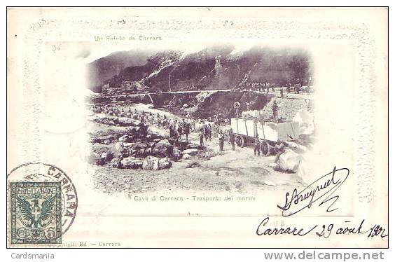 Carrara(Massa Carrara)-Cave Trasporto Dei Marmi-1902 - Carrara