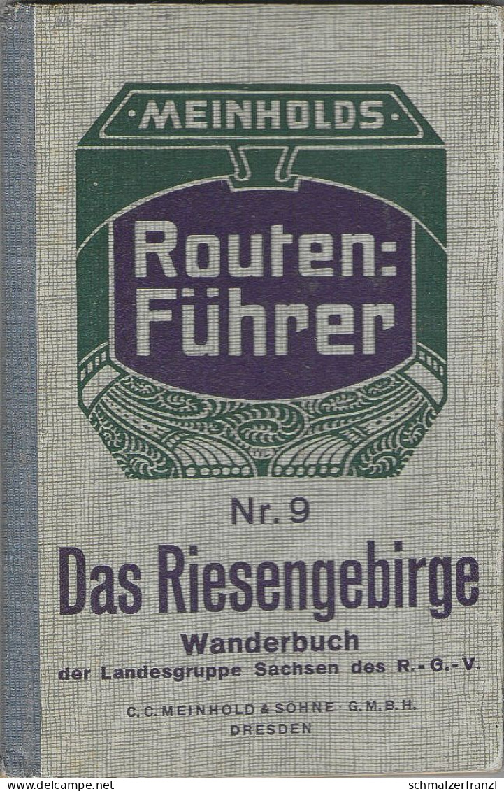 Buch Meinholds Meinhold Routenführer Nr 9 Riesengebirge Sudeten Wanderbuch + Landkarte Wanderkarte Krkonose Karkonosze - Maps Of The World