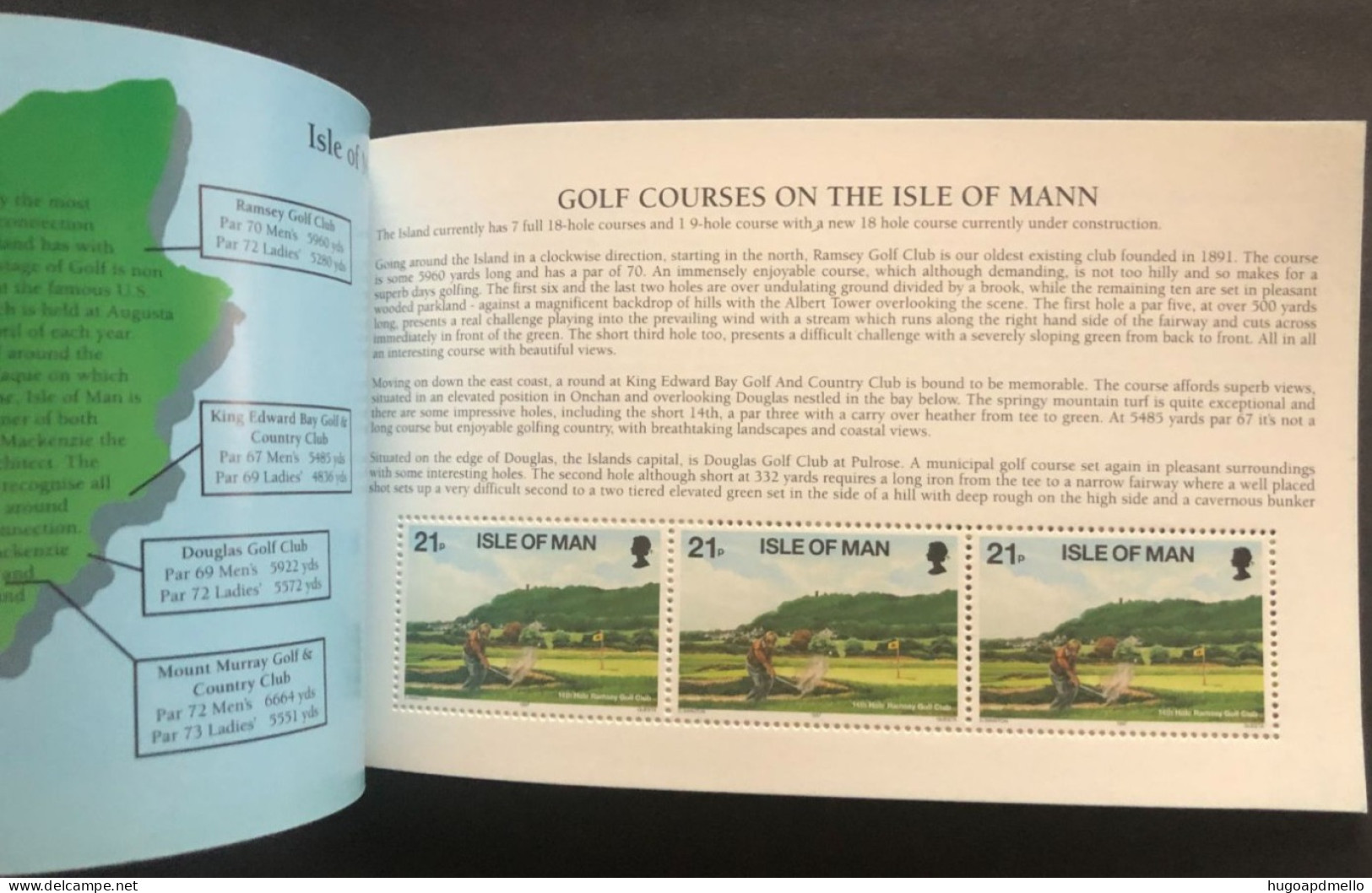 ISLE OF MAN, Prestige Booklet « GOLF ON MANN », 1997 - Golf