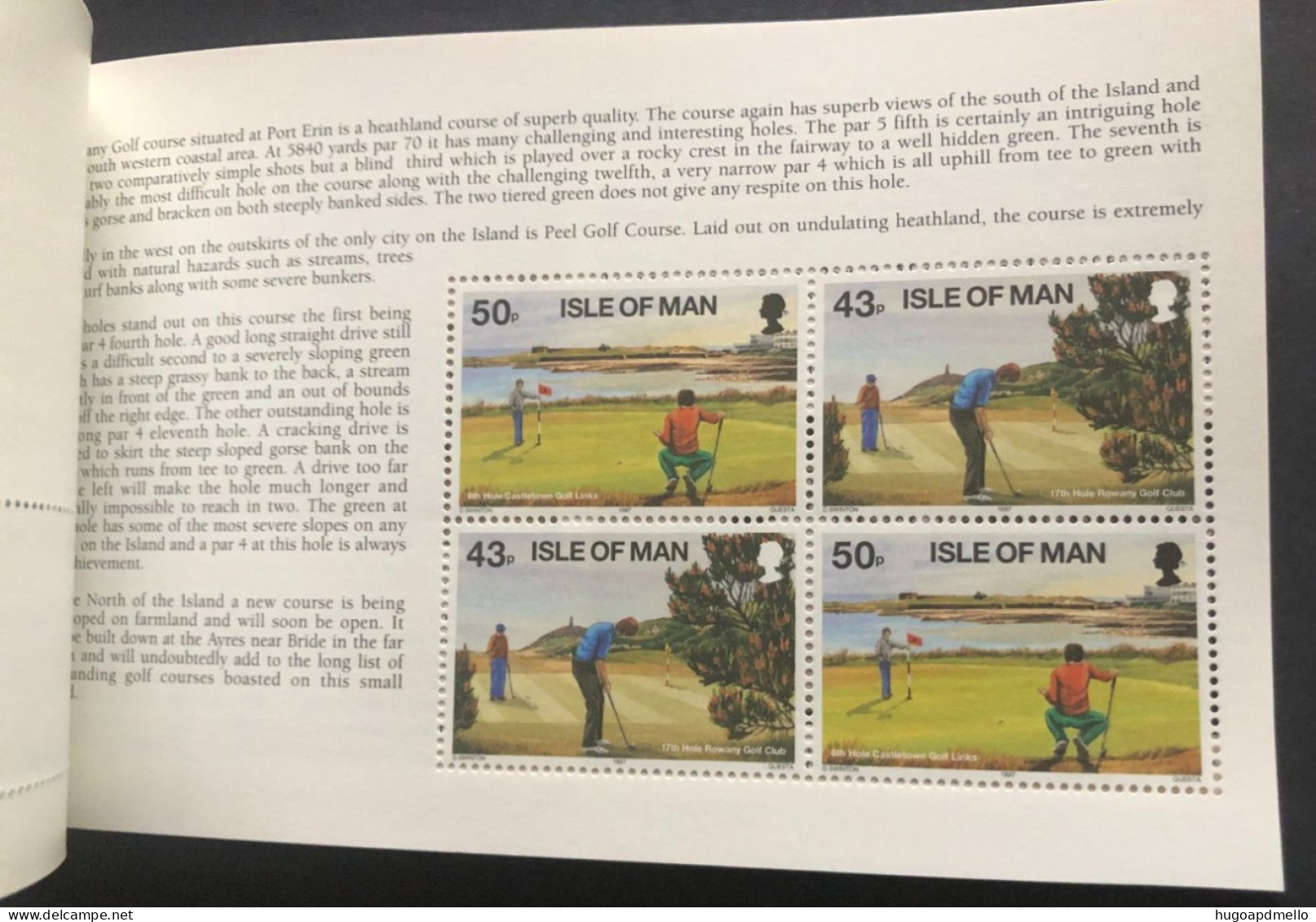 ISLE OF MAN, Prestige Booklet « GOLF ON MANN », 1997 - Golf