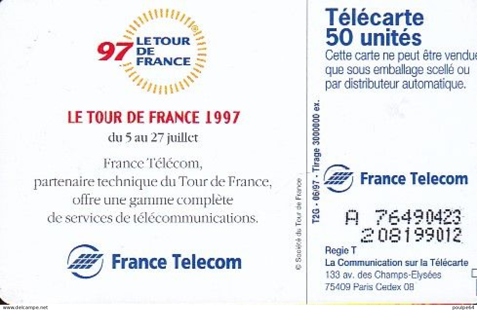 F745B  06/1997 - TOUR DE FRANCE 97 - 50 SO7 - 1997