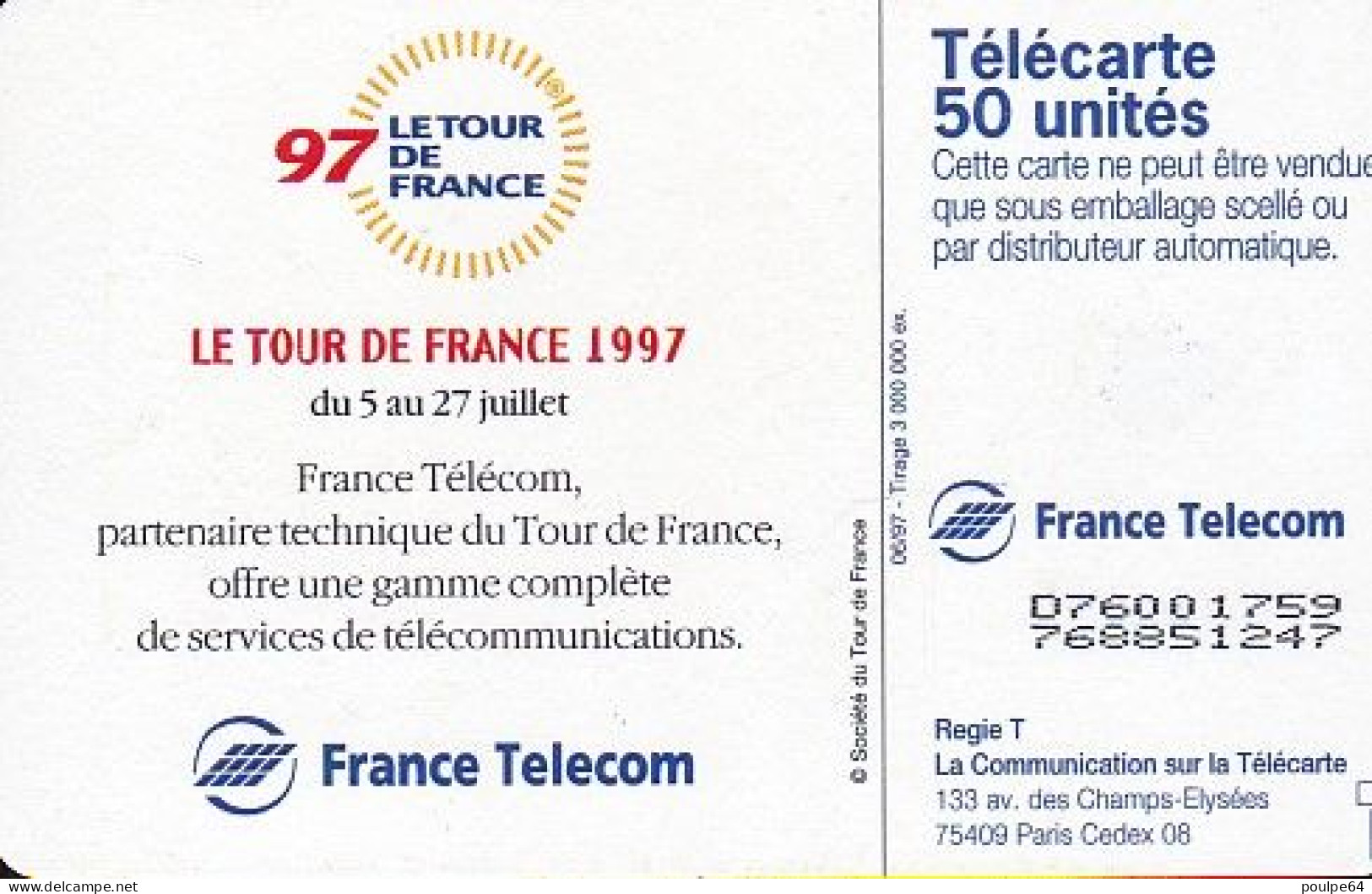 F745C  06/1997 - TOUR DE FRANCE 97 - 50 OB2 - 1997