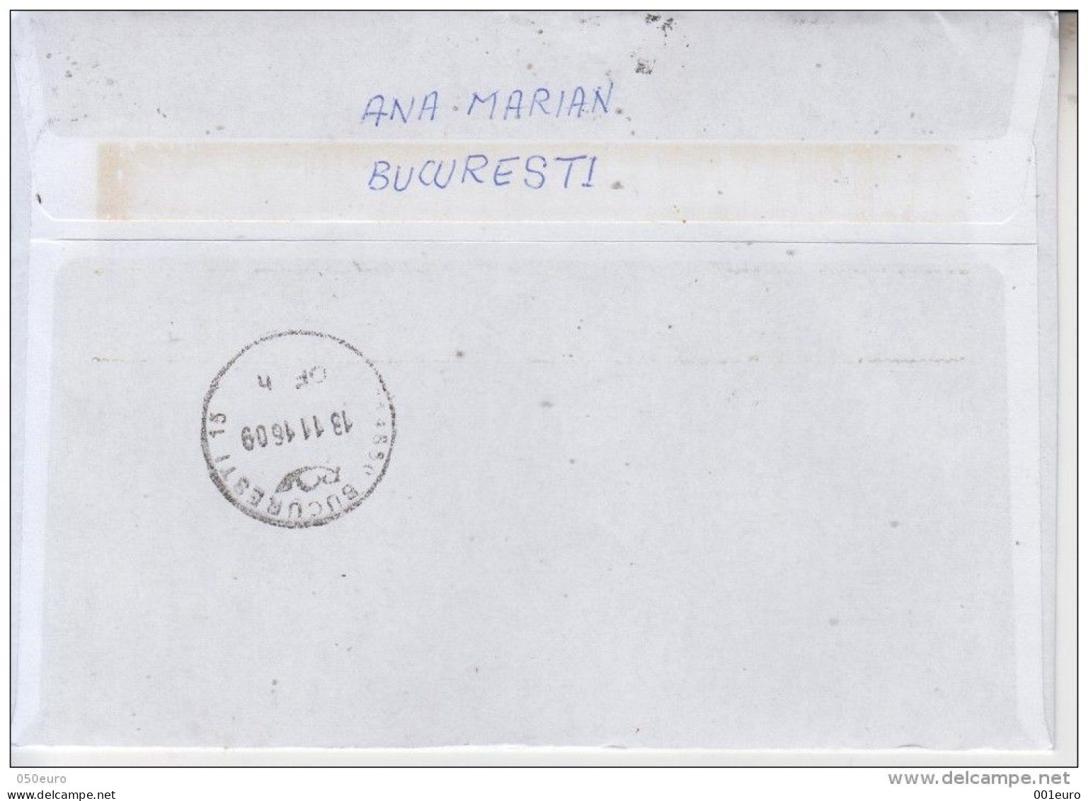 ROMANIA : EASTER 3 Stamps + Vignette On Cover Circulated In ROMANIA #412305740 - Registered Shipping! - Lettres & Documents