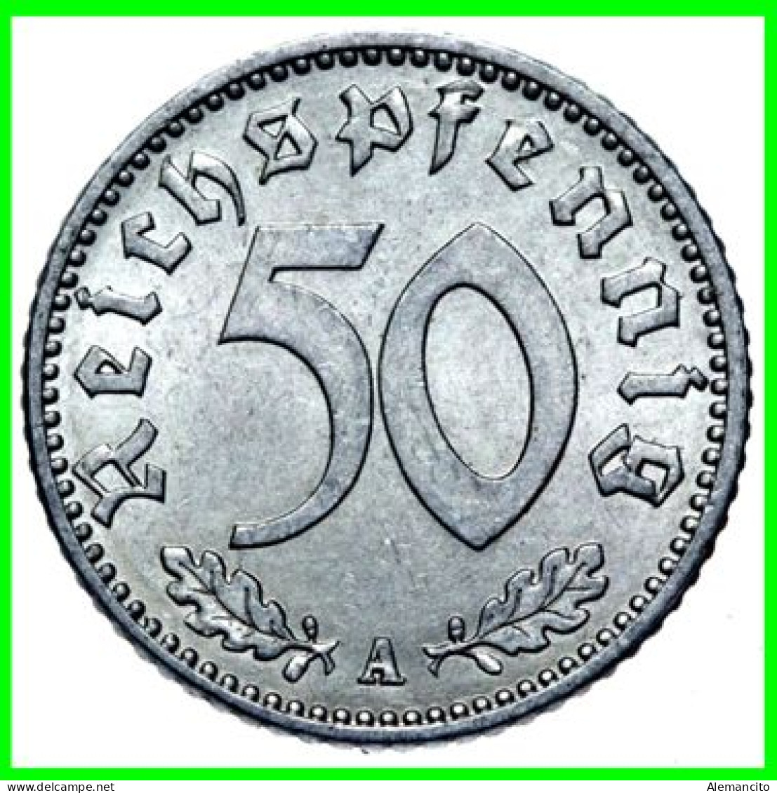 GERMANY - ALEMANIA DEUTFCHES REICH SERIE DE 6 MONEDAS DE 0.50 REICHSPFENNIG AÑO 1942 – KM 96 ( SERIE COMPLETA 6 CECAS ) - 50 Reichspfennig