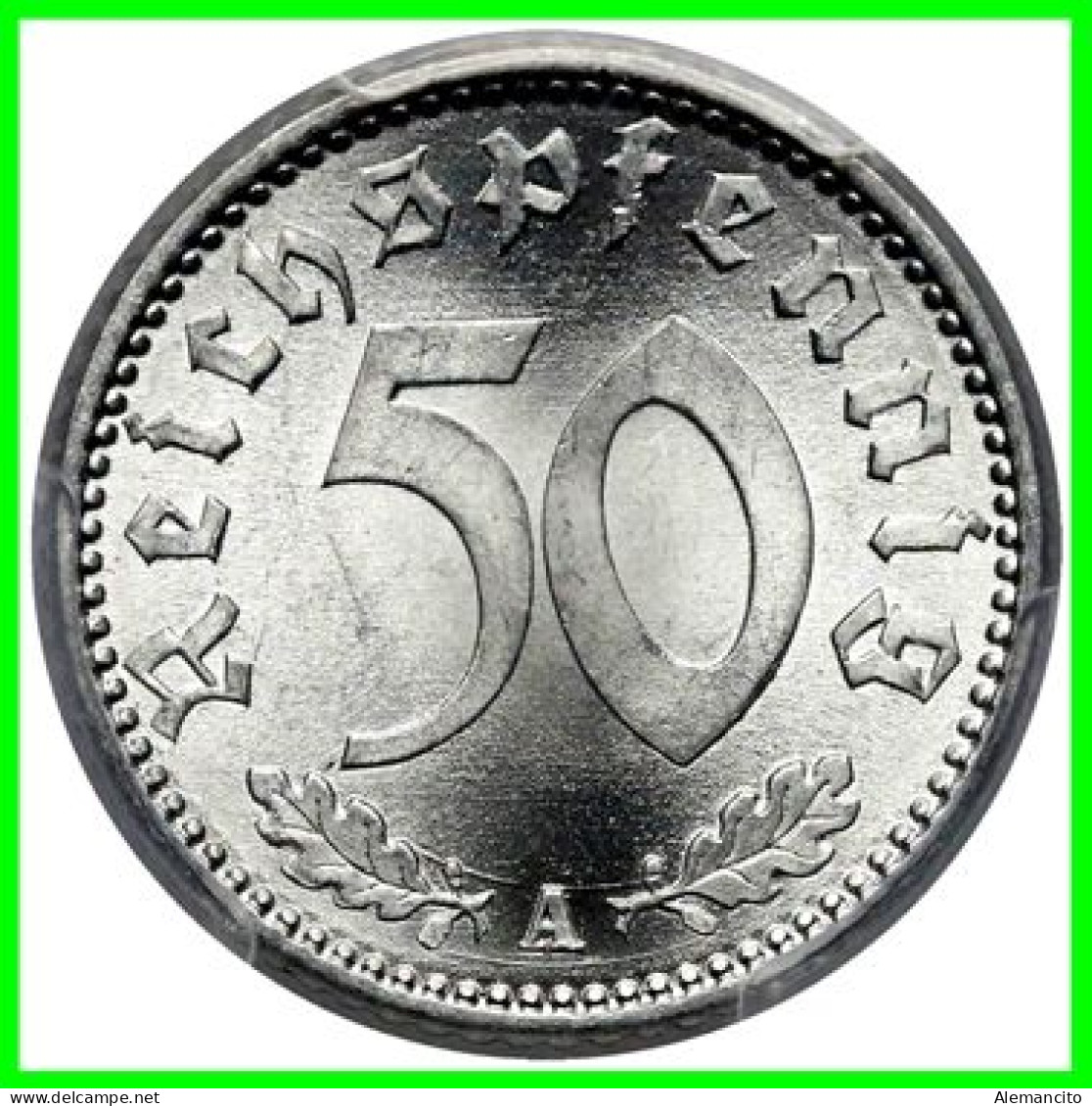 GERMANY - ALEMANIA DEUTFCHES REICH SERIE DE 5 MONEDAS DE 0.50 REICHSPFENNIG AÑO 1943 – KM 96 ( SERIE COMPLETA 5 CECAS ) - 50 Reichspfennig