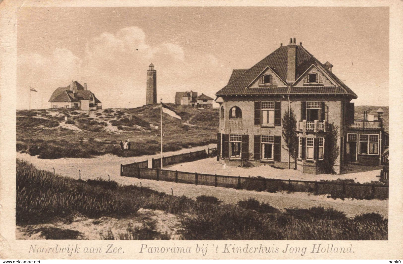 Noordwijk Aan Zee Panorama Bij 't Kinderhuis Jong Holland Vuurtoren C3751 - Noordwijk (aan Zee)