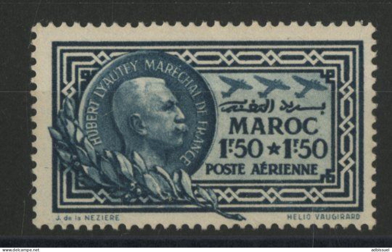 MAROC POSTE AERIENNE N° 40 COTE 38 € Neuf Sans Charnière ** (MNH). Maréchal Lyautey. TB - Poste Aérienne