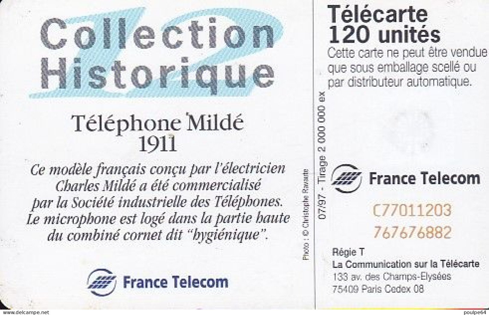 F761  07/1997 - MILDÉ 1911 - 120 SC7 - 1997