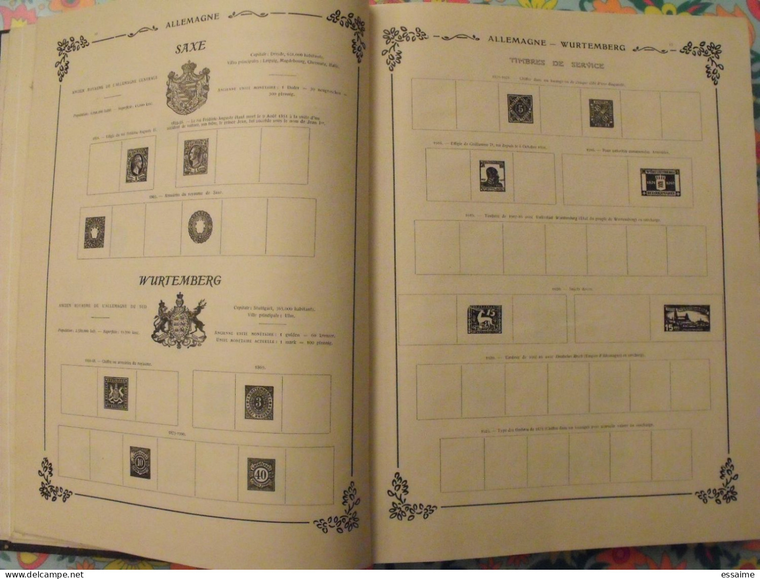 album historique et géographique de timbres-poste Yvert et Tellier, 13 ème édition, 1935