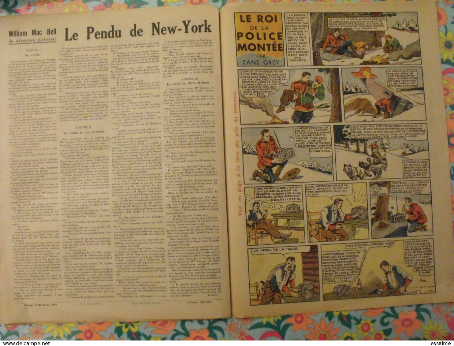 5 N° De Hurrah ! De 1936. Brick Bradford, Dick L'intrépide, Le Roi De La Police Montée. A Redécouvrir - Hurrah