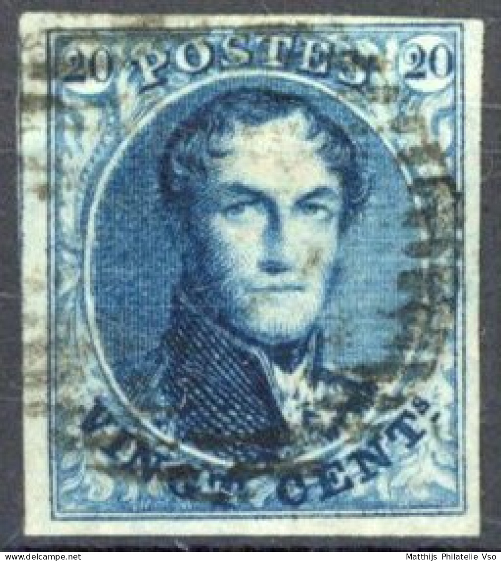 [O SUP] N° 4, 20c Bleu, Marges énormes. Effigie Parfaitement Dégagée - LUXE - Cote: 70€ - 1851-1857 Médaillons (6/8)