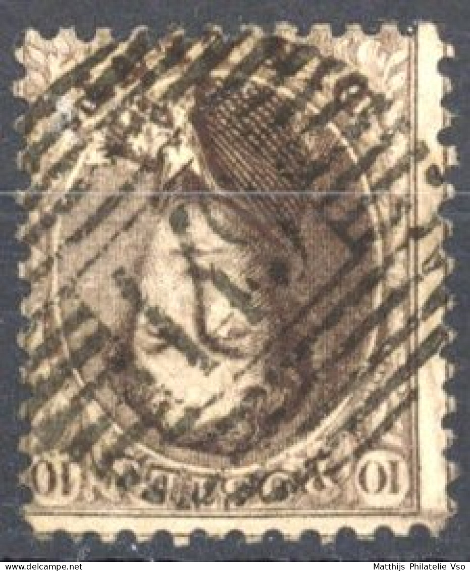 [O SUP] N° 14A, Superbe Obl Centrale 'P149' Erquelinnes - Coba +20 € - 1863-1864 Medaillen (13/16)