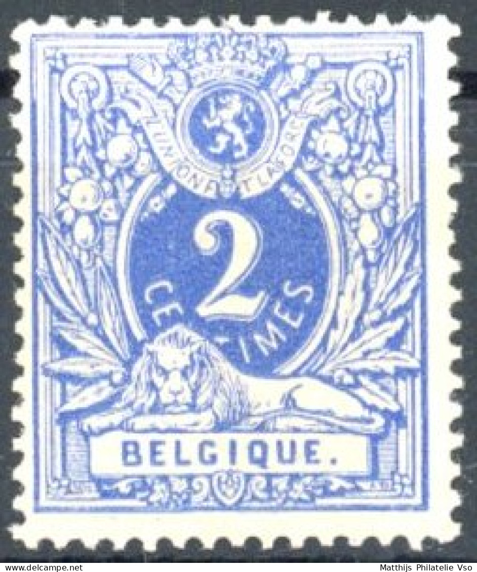 [** SUP] N° 27A, 2c Outremer Vif - Fraîcheur Postale - Cote: 90€ - 1869-1883 Leopold II.