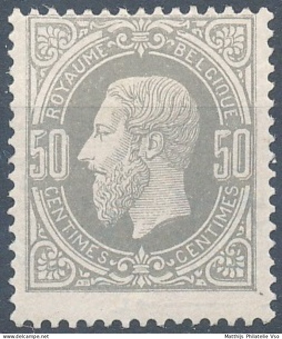 [** SUP] N° 35A, 50c Gris Pâle - Fraîcheur Postale - Cote: 900€ - 1869-1883 Leopold II.