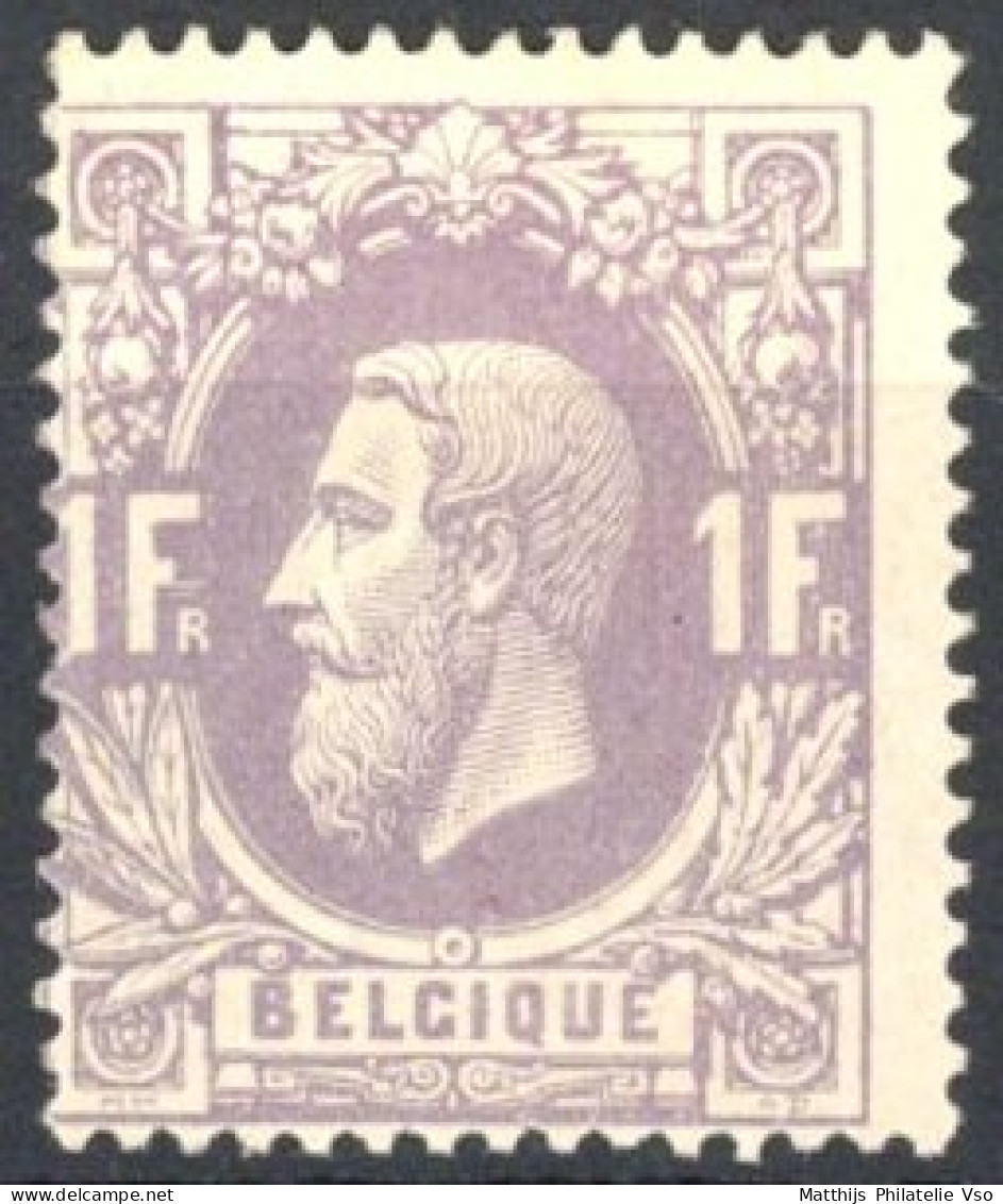 [** SUP] N° 36A, 1F Lilas - Fraîcheur Postale - Cote: 1975€ - 1869-1883 Leopoldo II