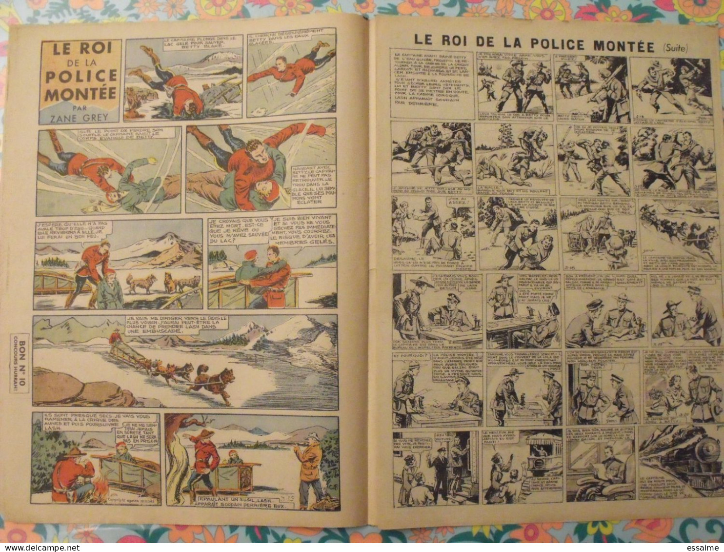 5 N° De Hurrah ! De 1936. Brick Bradford, Dick L'intrépide, Le Roi De La Police Montée. A Redécouvrir - Hurrah