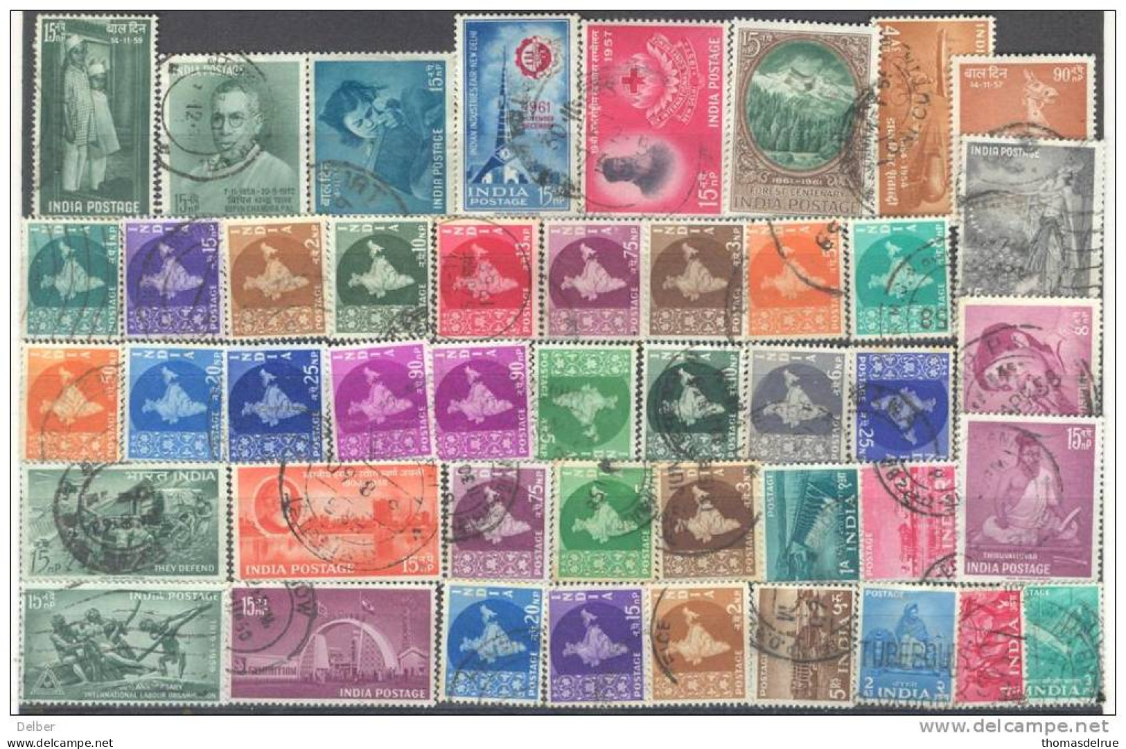 _2z830 Restje :45 Zegels... India...  Om Verder Uit Te Zoeken... - Used Stamps